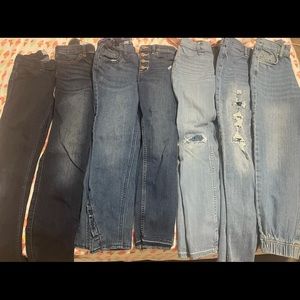Girls Abercrombie and Zara jeans
